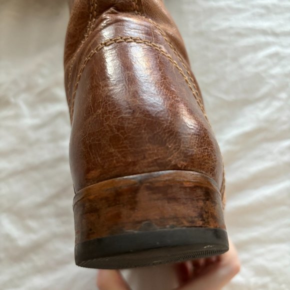 Woman's Skechers -Starship Side Zip Leather Combat Boots Size 9 Very Comfortable - Picture 12 of 14